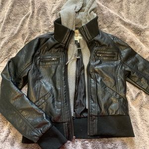 FAUX LEATHER JACKET